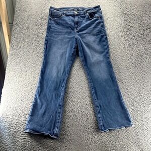 American Eagle Outfitters Kick Jeans Women 18 Blue Denim Skinny Hi-Rise Stretch